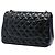 Chanel Black Jumbo Classic Lambskin Double Flap Nero - vista 2