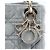 Lady Dior mini in velluto cannage grigio Dior Marrone - vista 5