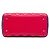 Dior Lady Dior aus dreifarbigen Cannage-Lammleder in Rot Größe Medium - Ansicht 3
