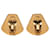 Boucles d'oreilles clips Hermès en émail vert Jockey Cloisonne  - vue 2