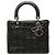 Lady Dior in agnello cannage nero misura Medium