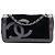 Borsa a Spalla Chanel Black Terry Cloth CC Sport Line Nero
