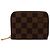 Monedero Zippy Damier Ebene marrón Louis Vuitton Castaño