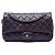 Chanel Purple Medium Quilted Iridescent Caviar Easy Flap Púrpura Morado oscuro