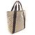 Borsa Tote Gucci GG Canvas Marrone Beige - vista 2