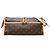 Borsa a tracolla lunga Louis Vuitton Monogram Popincourt Marrone