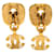 Timeless Orecchini Chanel Coco Mark Vintage Square Swing Argento D'oro - vista 2