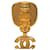 Timeless Orecchini Chanel Coco Mark Vintage Square Swing Argento D'oro - vista 3