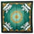 Hermès Sciarpa Hermes Carre 90 COSMOS Bianco Verde Giallo