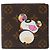 Louis Vuitton Monogram Panda Bi-fold Wallet Braun Mehrfarben