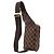Borsa a tracolla Louis Vuitton Damier Geronimos Marrone - vista 2