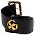 Chanel Coco Mark Kettenbuckel Gürtel Schwarz Golden - Ansicht 3