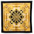 Hermès Sciarpa Hermes Carre 90 Eperon d'or Nero Giallo