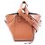 Borsa Hammock Loewe - Borsa a mano compatta in pelle Marrone