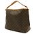 Borsa a Spalla Louis Vuitton Monogram Delightful MM Marrone - vista 3