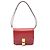 Céline Borsa a tracolla Celine Classic Box piccola in pelle rossa Rosso