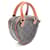 Céline Borsa a 2 modi Celine Triomphe a forma di cuore Marrone Nero - vista 2