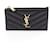 Porte-cartes en cuir noir Yves Saint Laurent  - vue 1