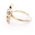 Chanel Coco Mark Ribbon Ring Schwarz  - Ansicht 2