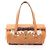 Gucci Flower Carving Handtasche Braun Weiß