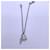 Hermès Kelly Clochette Diamond Platinum Lock Key Chain Silvery  - view 6