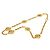 Collana lunga con catena con il logo Coco di Chanel D'oro - vista 5