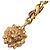 Cinto de corrente de couro banhado a ouro Chanel Dourado - vista 3