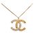 Chanel Coco Mark Gliederkette mit Anhänger Golden