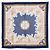 Hermès Sciarpa Hermes Carre 90 Courbettes et Cabrioles Bianco Blu