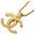Collana con pendente Coco Mark placcato oro Chanel D'oro