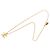 Collana con pendente Coco Mark placcato oro Chanel D'oro - vista 4