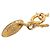 Collana con pendente Coco Mark placcato oro Chanel D'oro - vista 6