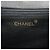 Borsa a tracolla Chanel in pelle di vitello martellata nera Nero - vista 15