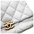 Borsa a tracolla con catena bianca Chanel Bianco - vista 13