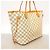 Borsa Tote Louis Vuitton Damier Azur Neverfull MM Bianco - vista 2