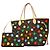 Borsa Tote Louis Vuitton Monogram Neverfull MM Marrone Multicolore