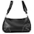 Borsa a tracolla in pelle nera Prada Nero