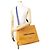Borsa Tote in pelle zafferano Louis Vuitton D'oro - vista 5
