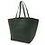 Céline Borsa tote Celine Cabas Phantom Small Belt verde scuro - vista 3