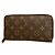 Louis Vuitton Monogram Zippy Wallet Braun