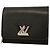 Louis Vuitton Noir Tri-fold Wallet Schwarz