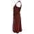 Abito midi senza maniche con bottoni Acne Studios in velluto a coste bordeaux Rosso Bordò - vista 2