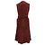 Abito midi senza maniche con bottoni Acne Studios in velluto a coste bordeaux Rosso Bordò - vista 3