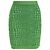 Moschino Cheap and Chic Minirock mit Animal-Print aus grüner Viskose