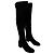 Botas altas de tacón bloque Gianvito Rossi en ante negro - vista 2