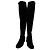 Botas altas de tacón bloque Gianvito Rossi en ante negro - vista 9