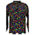 Yves Saint Laurent Chemisier Saint Laurent S/S 1979 Cosmic Print en soie noire  - vue 5