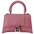 Borsa Hourglass XS di Balenciaga in glitter rosa