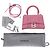 Borsa Hourglass XS di Balenciaga in glitter rosa - vista 6