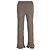 Acne Studios gerippte gerade Hose aus brauner Viskose Rot